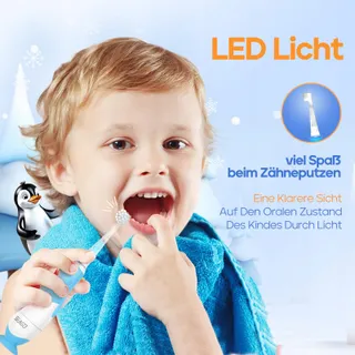 SEAGO Elektrische Tandenborstel Voor Kinderen LED IPX7 2 Minuten Timer — miniatuur 2