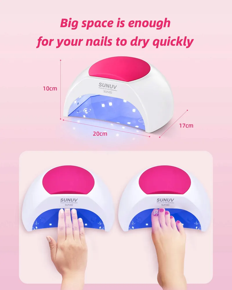 SUNUV SUN2C UV LED Nagellamp Timer LCD Display — foto 4