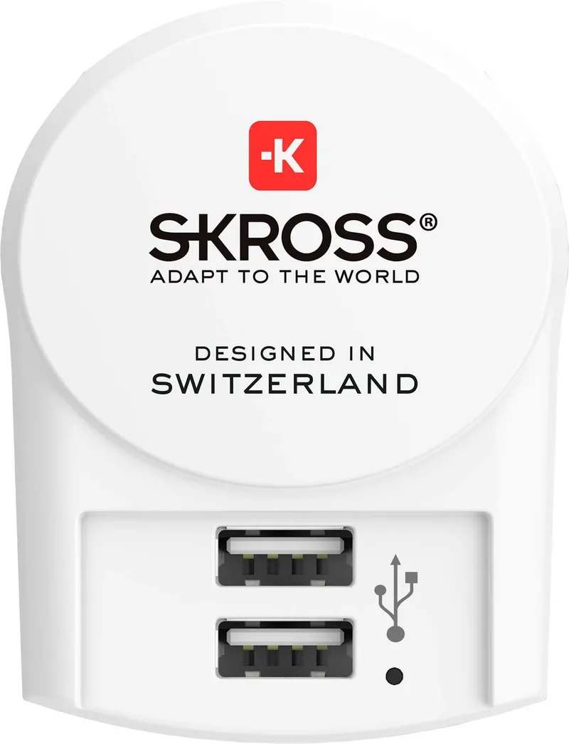 SKROSS USB Oplader Thuis en Reizen Europa 2 Poorten 5V 2.4A — foto 2