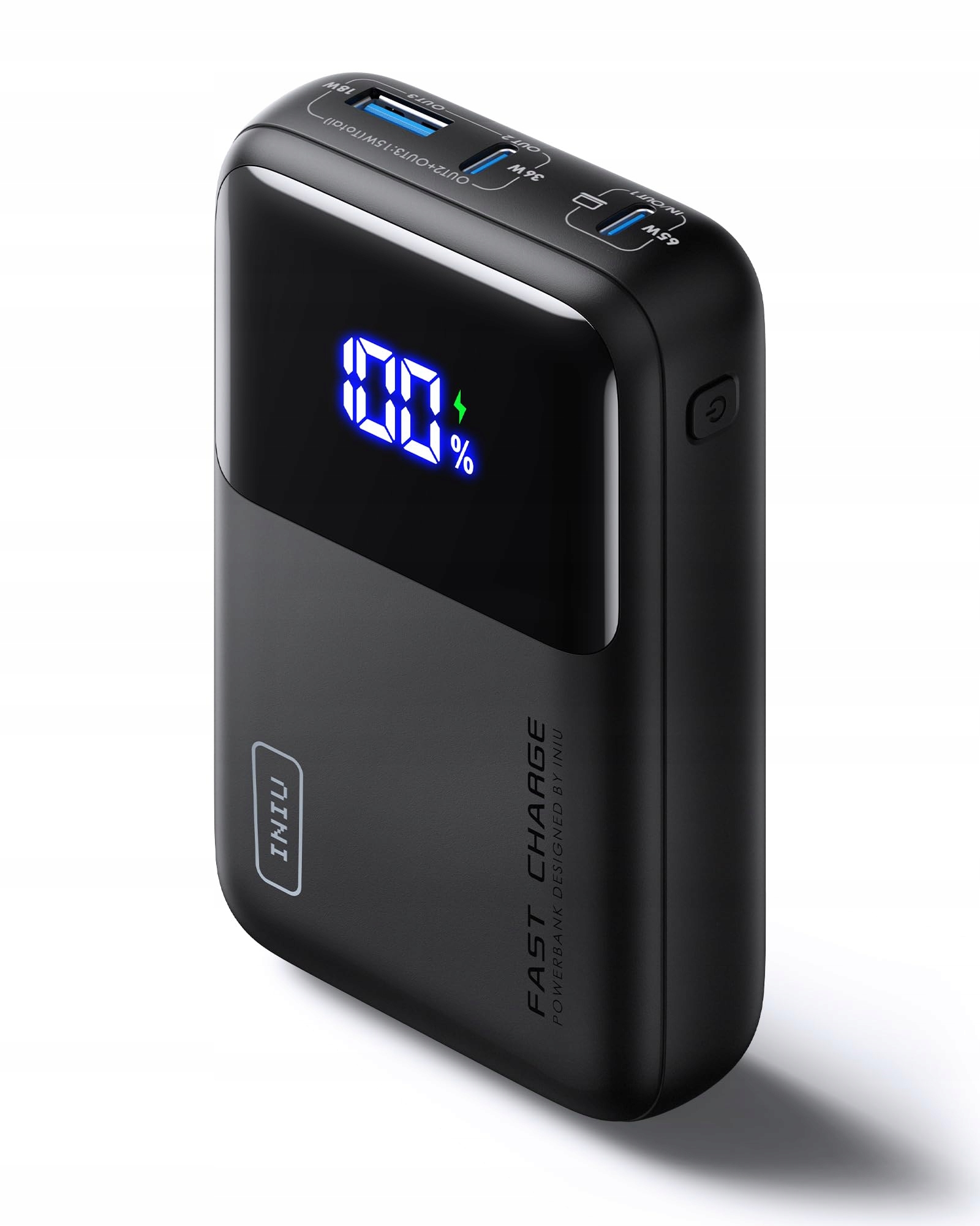 INIU Powerbank 20000mAh 65W USB C Laptop Telefoon