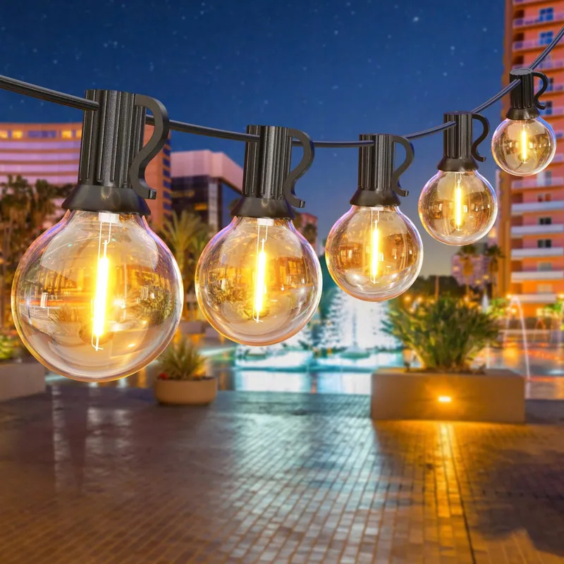 GPATIO LED Lichtketting Buiten 18M Warm Wit Waterdicht — foto 2