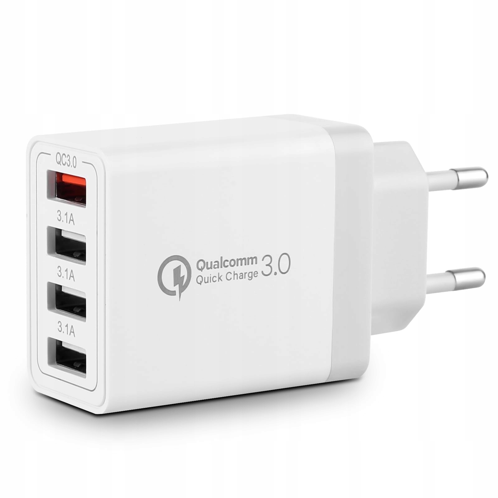 Universele USB Oplader 33W 4-Poorts QC 3.0 Samsung iPhone iPad