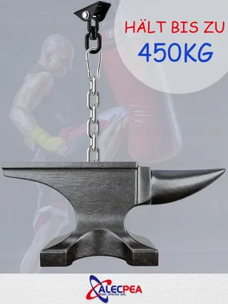 ALECPEA Plafondhaak RVS 450kg Hangstoel 360° Draaibaar — miniatuur 2