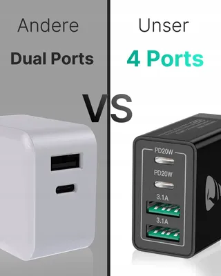 AIONEUS USB-C Oplader 40W 4-Port Snelladen PD 3.0 — miniatuur 5
