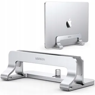 UGREEN Verticale Aluminium Laptopstandaard Zilver — miniatuur 1