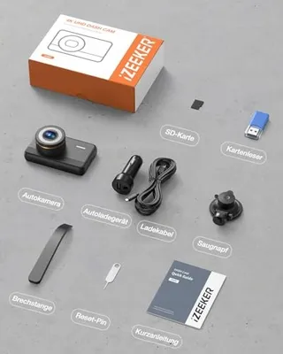 IZEEKER Dashcam 4K 2160P 32GB Kaart Nachtmodus G-Sensor WDR — miniatuur 7