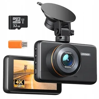 IZEEKER Dashcam 4K 2160P 32GB Kaart Nachtmodus G-Sensor WDR