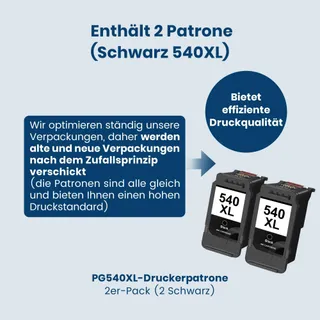 CANON Zwarte Inkt 540XL Multipack Pixma TS5150 MG3650 MX475 — miniatuur 2