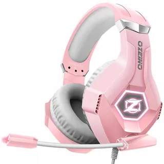 OZEINO Gaming Headset 3D Surround RGB Ruisonderdrukking Roze
