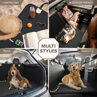 SHARLOVY Hondenmat Auto Duurzaam Achterbankhoes — miniatuur 7