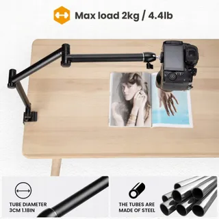 TARION Tafelstatief Flexibel Klemstatief DSLR Projector — miniatuur 3