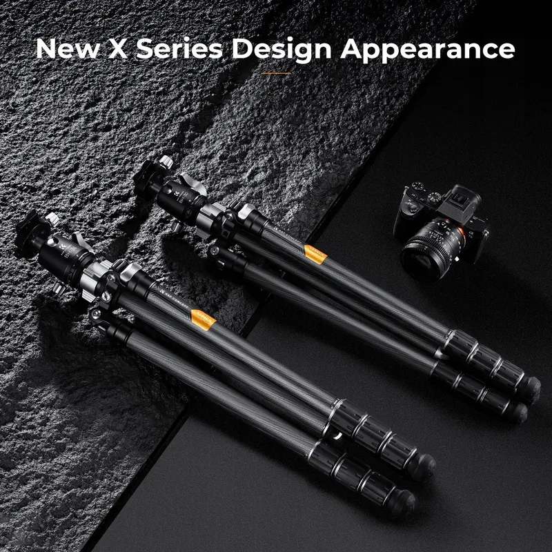 K&F CONCEPT X-Series X254C4 Carbon Statief 172cm Professioneel — foto 3