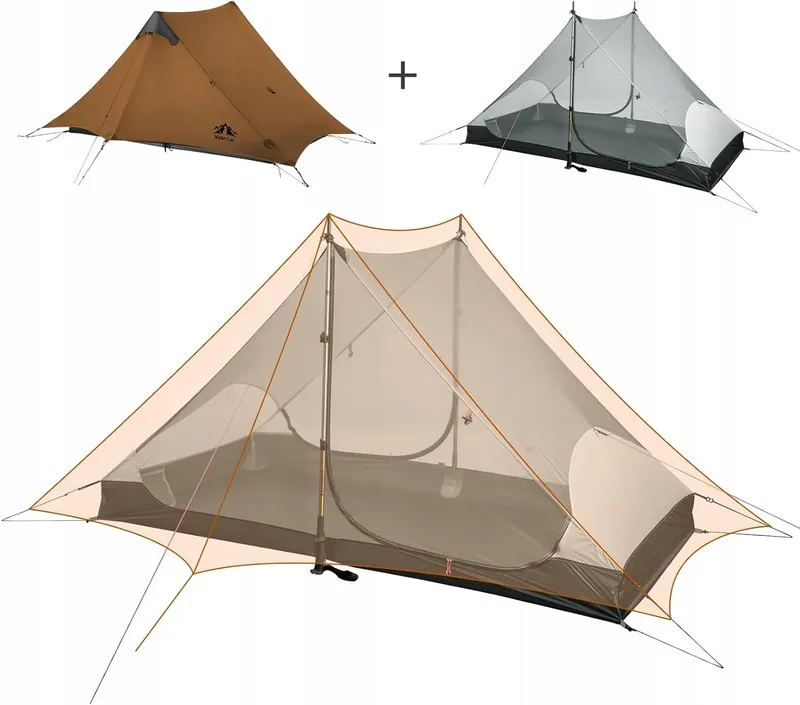 NIGHT CAT Ultralichte Backpacktent Waterdicht 1-2 Personen Camping — foto 10