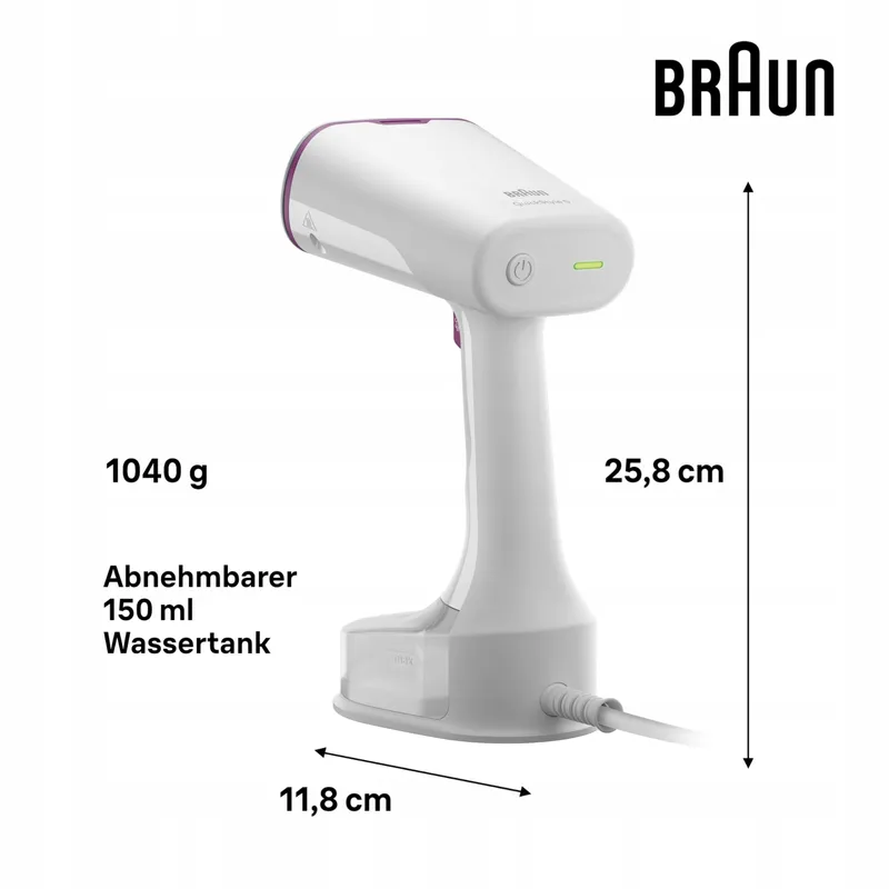 BRAUN QuickStyle 5 GS5011PU Steamer 1200W 150ml 45sec β foto 4