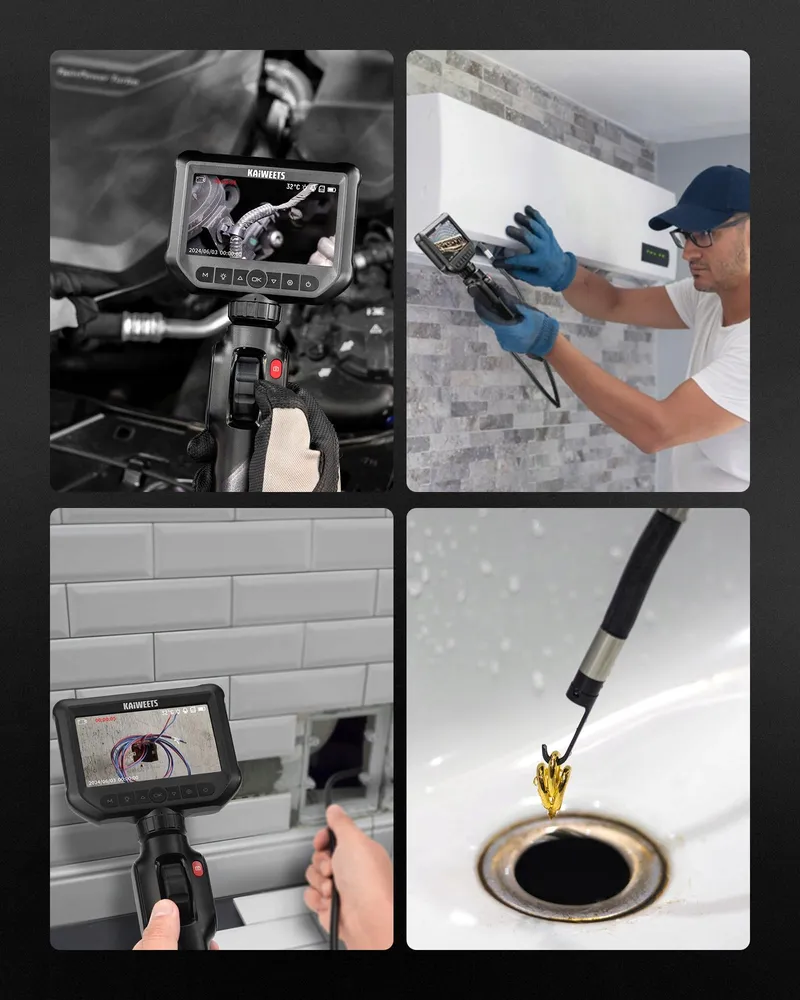 KAIWEETS Inspectiecamera Endoscoop 4,3" IPS 1080P Waterdicht IP67 — foto 9