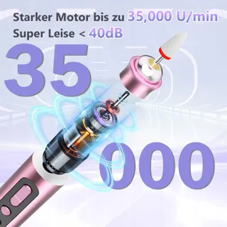 POFIBO Draadloze Nagelfrees 35000rpm voor Gel en Acrylnagels — miniatuur 2