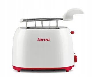 GIRMI Broodrooster Plastic Wit-Rood 750W — miniatuur 2