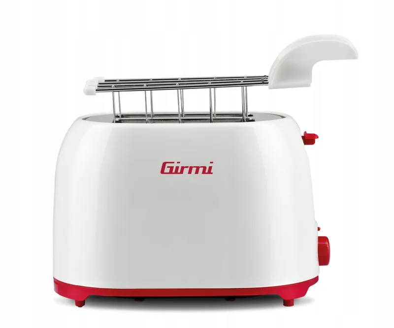 GIRMI Broodrooster Plastic Wit-Rood 750W — foto 2