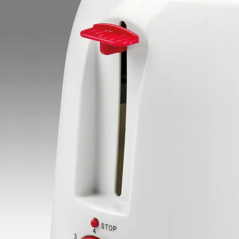 GIRMI Broodrooster Plastic Wit-Rood 750W — foto 3
