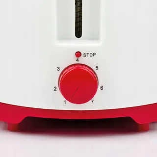 GIRMI Broodrooster Plastic Wit-Rood 750W — miniatuur 6