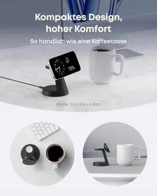 ANKER MagGo Oplader 3-in-1 MagSafe iPhone Apple Watch AirPods Qi2 — miniatuur 4