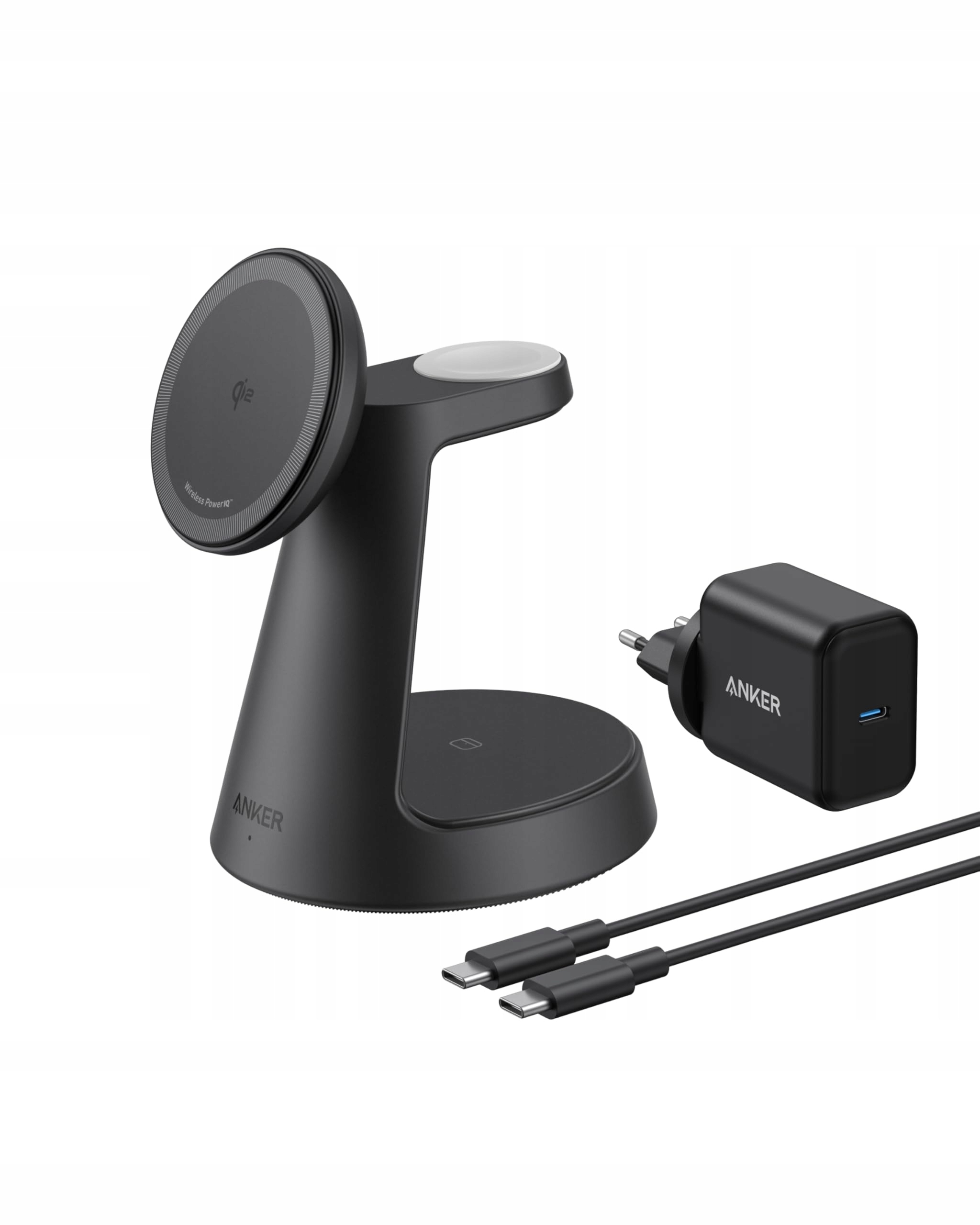 ANKER MagGo Oplader 3-in-1 MagSafe iPhone Apple Watch AirPods Qi2