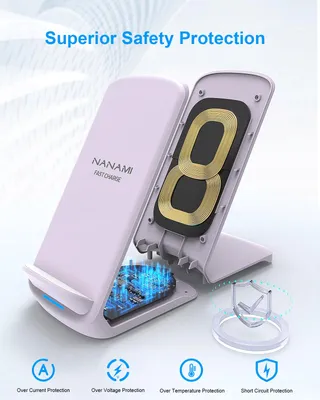 NANAMI Draadloze Snellader 10W Samsung iPhone Pixel LG — miniatuur 4