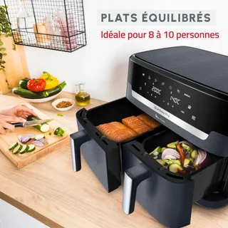 MOULINEX Dubbele Airfryer XXL 3kg 7 Programma's — miniatuur 3
