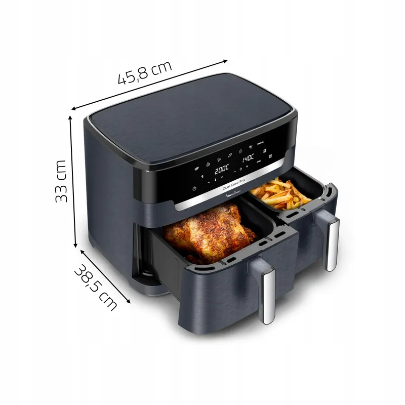 MOULINEX Dubbele Airfryer XXL 3kg 7 Programma's — foto 1