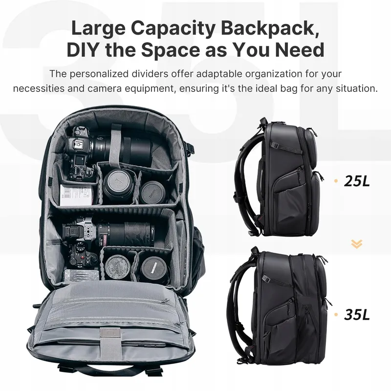 ULANZI BP10 Camerarugzak Waterdicht Drone Laptop 35L — foto 2