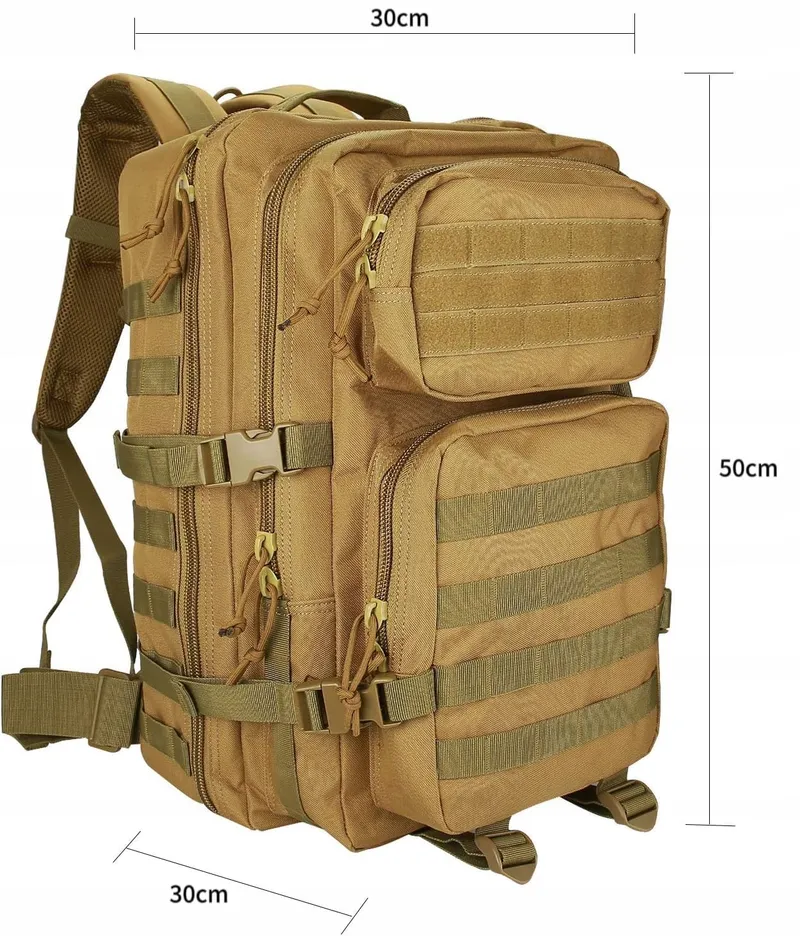 PROCASE Tactische Rugzak 40L Grote Capaciteit Kamperen Kaki — foto 3