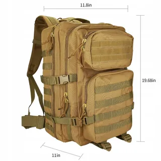 PROCASE Tactische Rugzak 40L Grote Capaciteit Kamperen Kaki — miniatuur 4