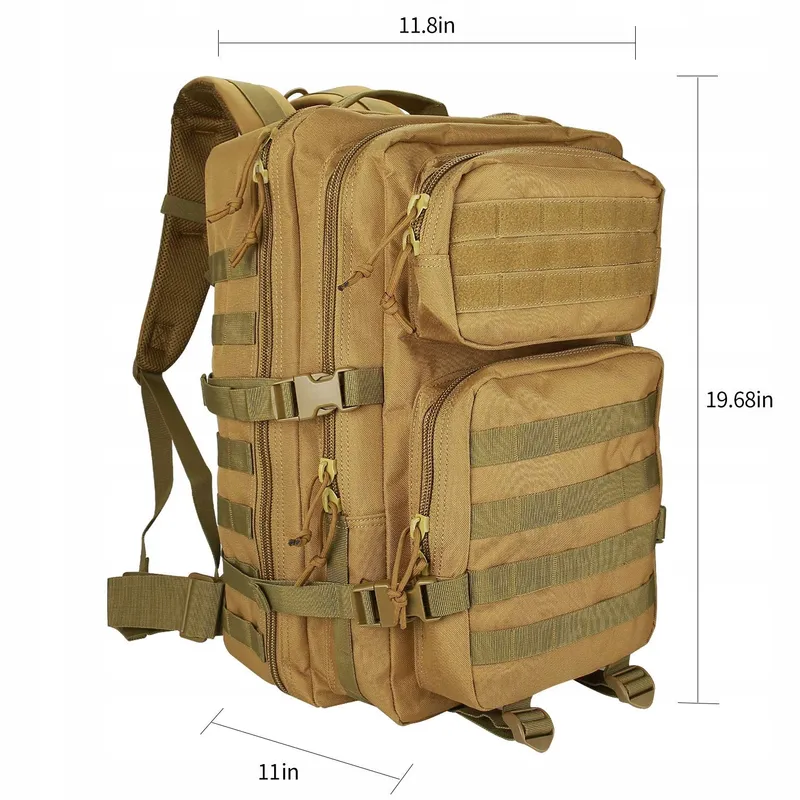 PROCASE Tactische Rugzak 40L Grote Capaciteit Kamperen Kaki — foto 4