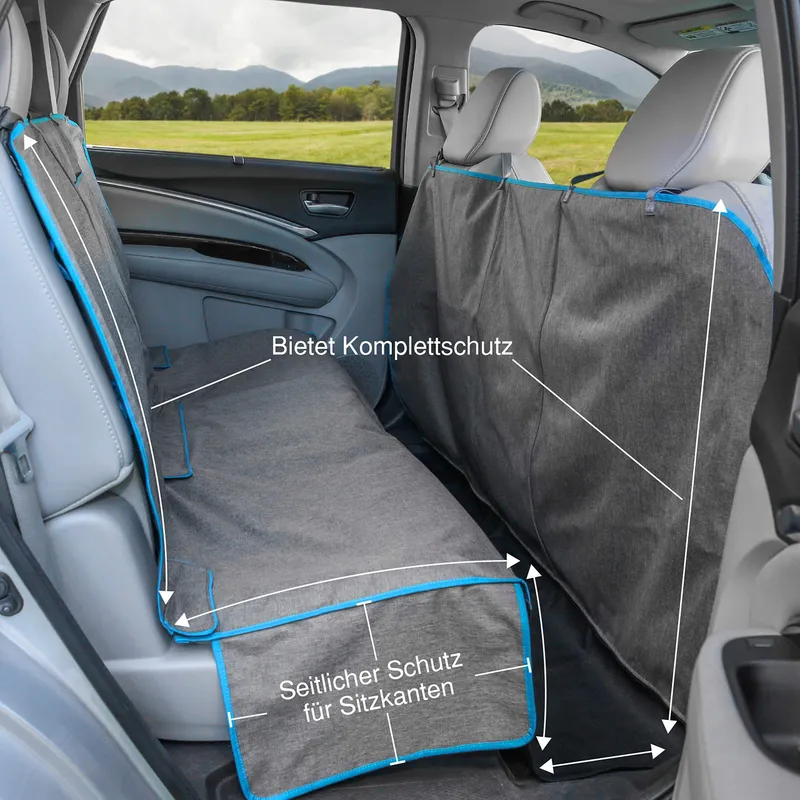 KURGO Hondenmat Waterdicht Achterbank Bescherming Auto Grijs — foto 3
