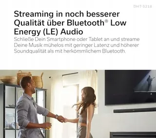 DENON DHT-S218 Soundbar 2.1 Dolby Atmos Subwoofer Bluetooth 4K HDMI ARC — miniatuur 4