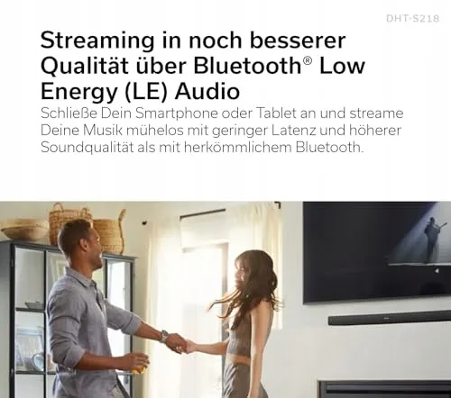 DENON DHT-S218 Soundbar 2.1 Dolby Atmos Subwoofer Bluetooth 4K HDMI ARC — foto 4