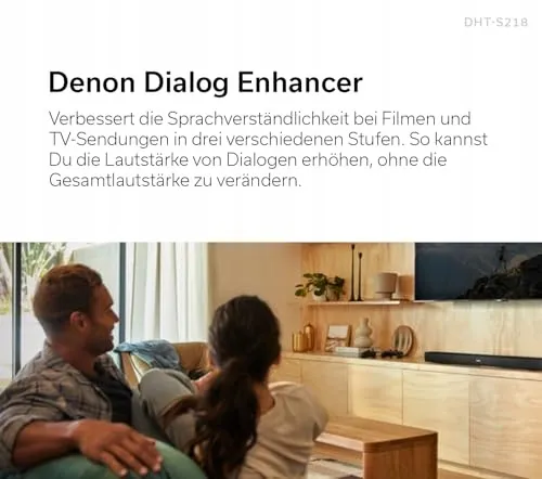 DENON DHT-S218 Soundbar 2.1 Dolby Atmos Subwoofer Bluetooth 4K HDMI ARC — foto 6