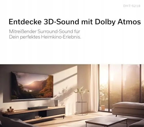 DENON DHT-S218 Soundbar 2.1 Dolby Atmos Subwoofer Bluetooth 4K HDMI ARC — foto 2