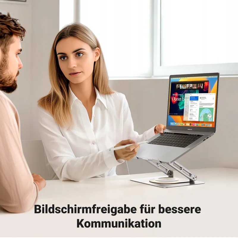 UGREEN Laptopstandaard 360° Draaibaar Opvouwbaar Geventileerd 10-17" — foto 2