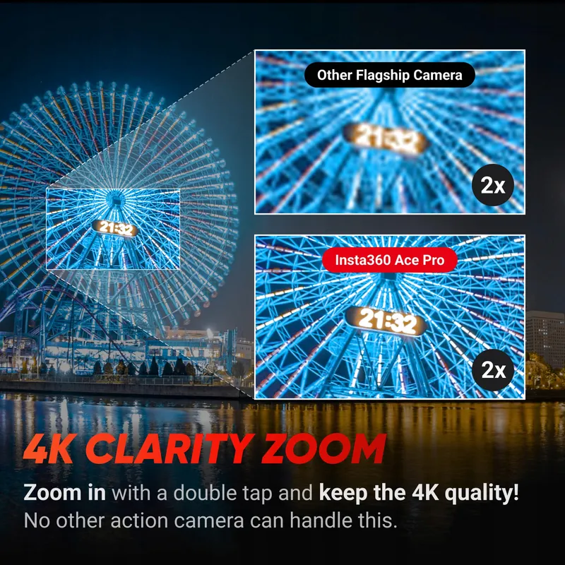 INSTA360 Ace Pro Waterdichte Actiecamera 4K120fps 1/1,3" Sensor KI — foto 6