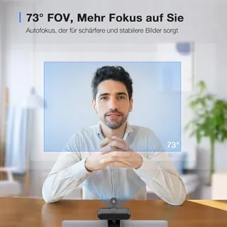 EMEET C960 Webcam 4K UHD Lensdop Dubbele Microfoon USB — miniatuur 4