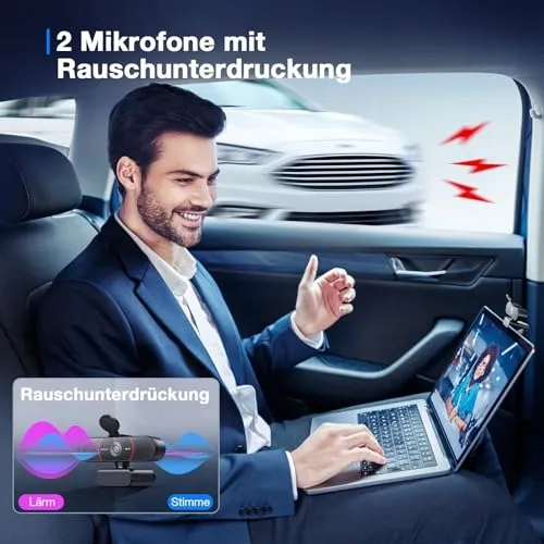 EMEET C960 Webcam 4K UHD Lensdop Dubbele Microfoon USB — foto 5