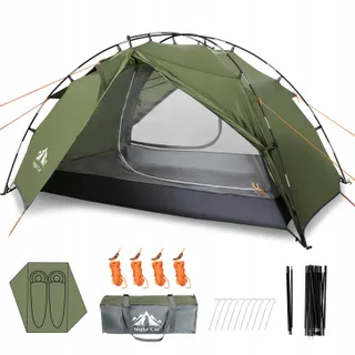NIGHT CAT Kampeertent 2 Personen Waterdicht Licht Wandelen — miniatuur 1