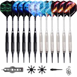 WINMAX Dartset 12 Stuks Kunststof Tip Elektronisch Dartbord