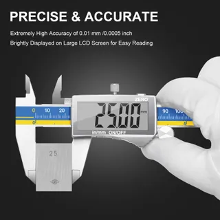 PRECIVA Digitale Schuifmaat RVS Waterdicht Stofdicht 150mm — miniatuur 2