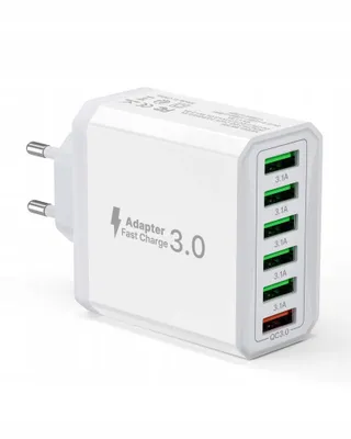 TUPNEUF USB Oplader 6-Poorten 33W QC3.0 Snelladen iPhone iPad — miniatuur 1