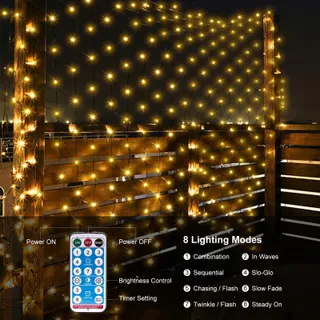 CORST Zonne-Netverlichting Buiten 200 LED 3,6x1,5m — miniatuur 2