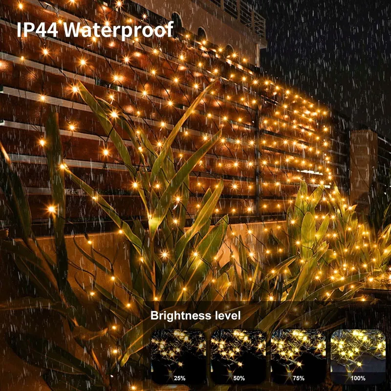 CORST Zonne-Netverlichting Buiten 200 LED 3,6x1,5m — foto 4