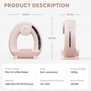 CAFILAS Mini Q 2-in-1 Koffie Thee Zetapparaat Filter Roze — miniatuur 6