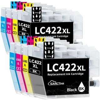 LC422 Inktcartridges Voor Brother MFC-J5340DW J5345DW J5740DW 8-Pack — miniatuur 1
